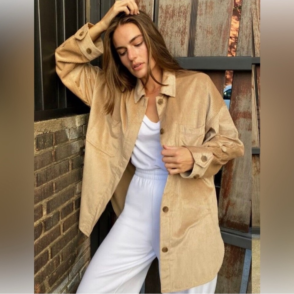 Aritzia Babaton Corduroy Shirt Jacket